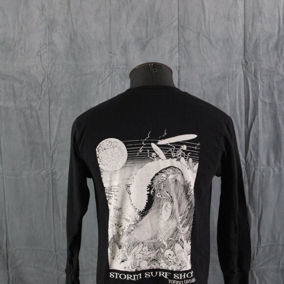 Surf Company Shirt (VTG) - Storm Surf Shop Long Sleeve - Men's Medium - Picture 5 of 9